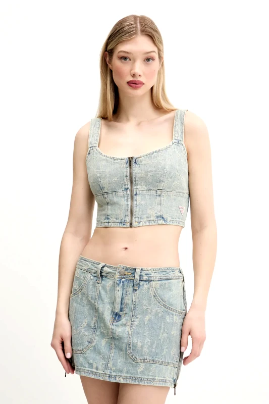 Guess Originals Top Guess Originals χρώμα: μπλε, W5GG25 D5OTA