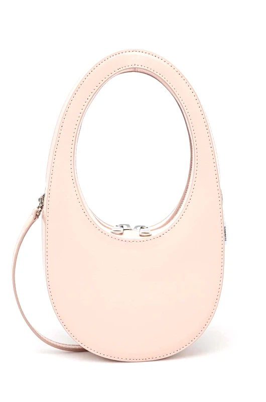 coperni Τσάντα Coperni Gloss Crossbody Mini Swipe Bag χρώμα: ροζ, COPBA38BISF6002