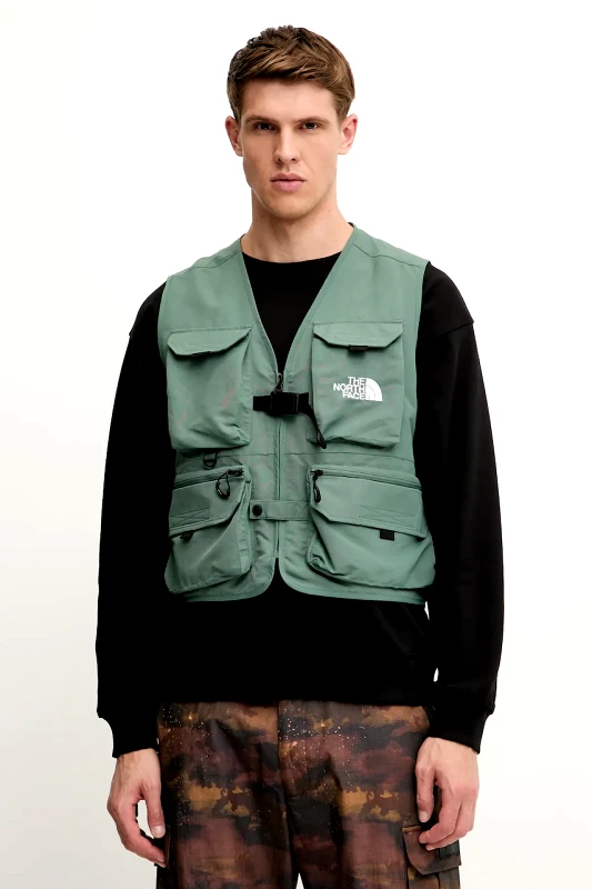 The North Face Αμάνικο μπουφάν The North Face TNF X NSE χρώμα: πράσινο, NF0A8BK2HCH1