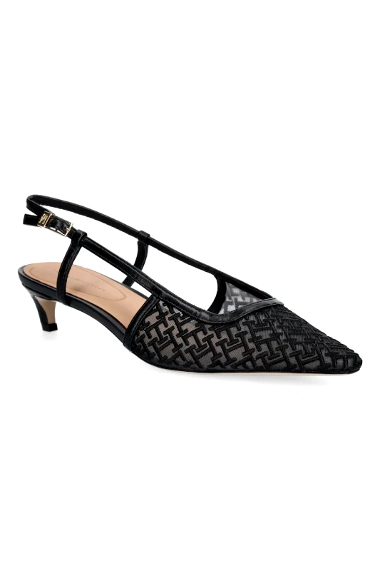 Tommy Hilfiger Γόβες Tommy Hilfiger MONO SQUARED TOE KITTEN SLINGB