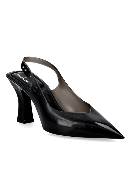 Melissa Γόβες Melissa MELISSA SLINGBACK HEEL + LARROUDE χρώμα: μαύρο, M 33606