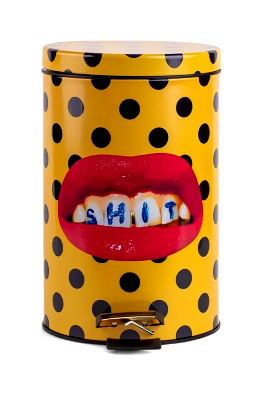 Seletti Κάδος σκουπιδιών Seletti Toiletpaper 12 L χρώμα: πολύχρωμο