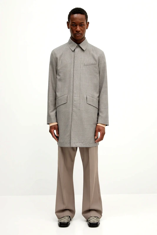 Paul Smith Μάλλινο παλτό Paul Smith ανδρικό, χρώμα: γκρι, M1R-443Z-P02631