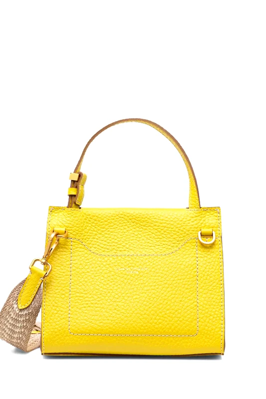 Gianni Chiarini Δερμάτινη τσάντα Gianni Chiarini NICOLE χρώμα: κίτρινο, BS.11335.TKL.NAETN