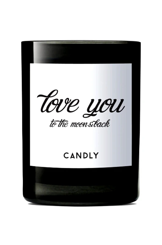 Candly Candly - Αρωματικό κερί σόγιας Love you to the moon and back
