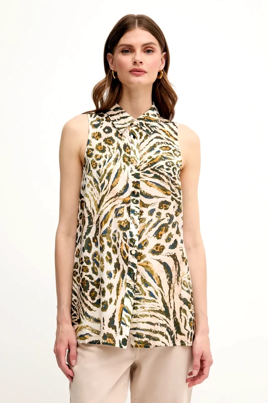 Marc Aurel Πουκάμισο Marc Aurel χρώμα: μπεζ, 6322-1000-93436