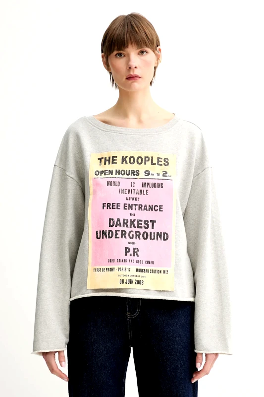 The Kooples Βαμβακερή μπλούζα The Kooples