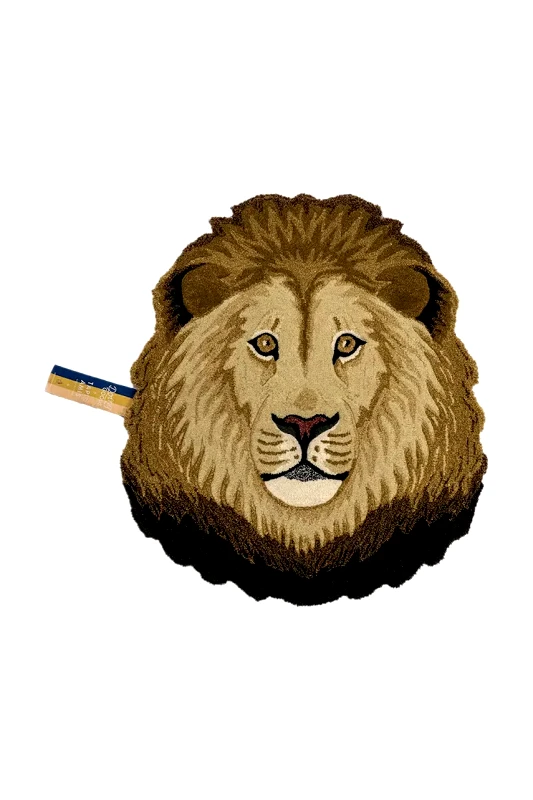 Doing Goods Μάλλινο χαλί Doing Goods Ari Lion Head L χρώμα: πολύχρωμο