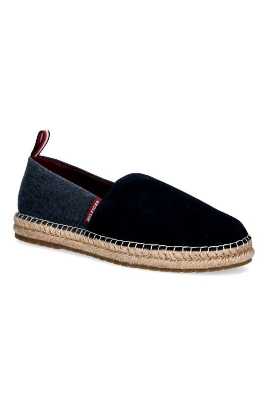 Tommy Hilfiger Εσπαντρίγιες Tommy Hilfiger TH FLEX MIX ESPADRILLE χρώμα: ναυτικό μπλε, FM0FM05497