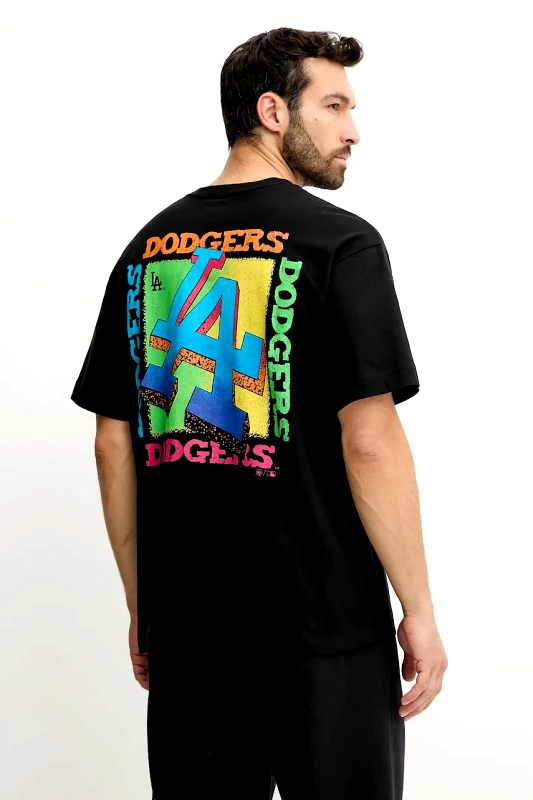47 brand Βαμβακερό μπλουζάκι 47 brand MLB LA Dodgers Sundale