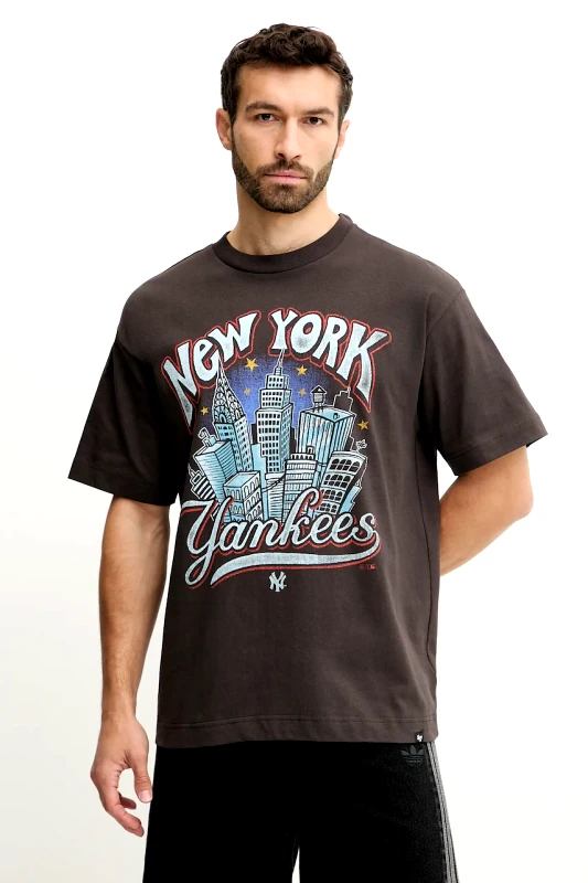 47 brand Βαμβακερό μπλουζάκι 47 brand MLB New York Yankees