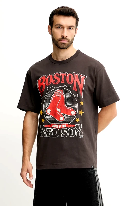 47 brand Βαμβακερό μπλουζάκι 47 brand MLB Boston Red Sox