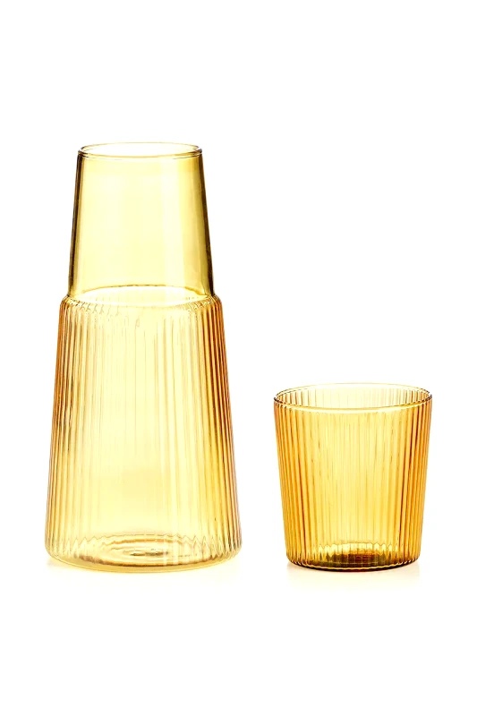 IVV Καράφα με ποτήρι IVV Narciso 0,6 + 0,23 L χρώμα: κίτρινο