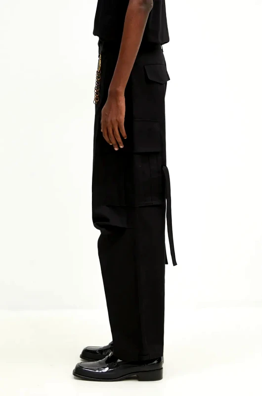 DARKPARK Βαμβακερό παντελόνι DARKPARK Saint χρώμα: μαύρο, MTR19.FAC48.0099