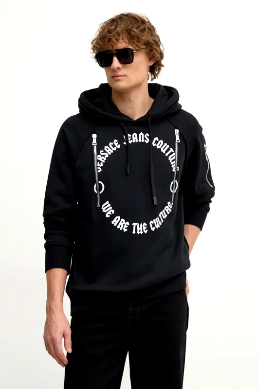 Versace Jeans Couture Versace Jeans Couture Βαμβακερή μπλούζα Versace Jeans Couture