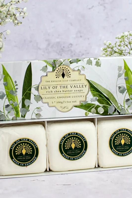 The English Soap Company Σετ σαπουνιών The English Soap Company Lily Of The Valley 3 x 100 g 3-pack χρώμα: πολύχρωμο