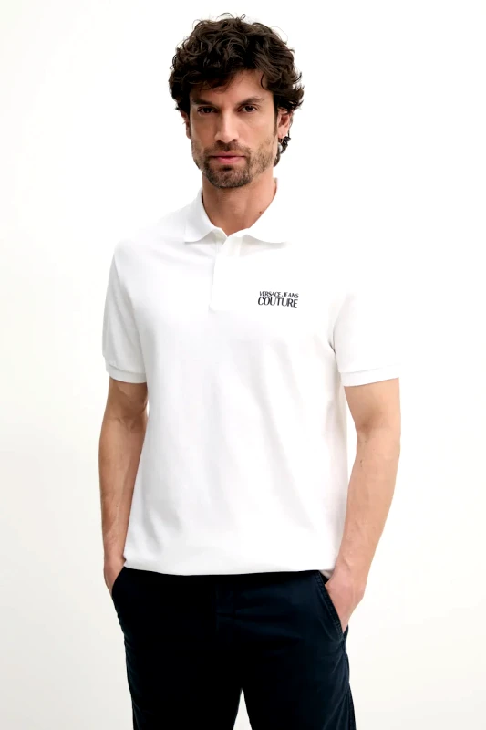 Versace Jeans Couture Βαμβακερό μπλουζάκι πόλο Versace Jeans Couture