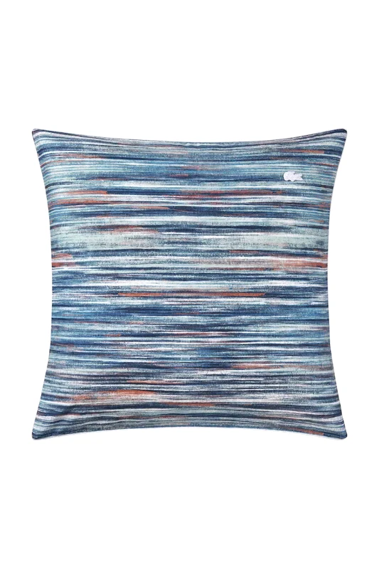 Lacoste Βαμβακερή μαξιλαροθήκη Lacoste L Brush Bleu 65 x 65 cm χρώμα: μπλε