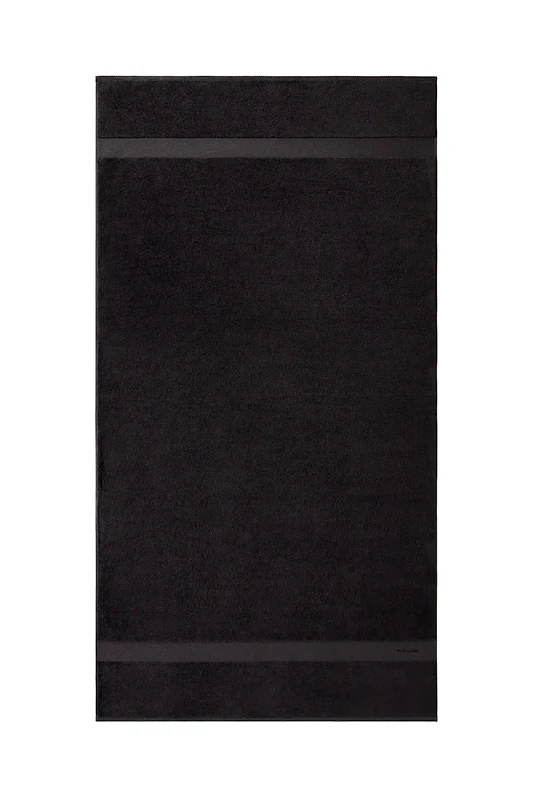 Ralph Lauren Βαμβακερή πετσέτα Ralph Lauren AVENUE Graphite 100 x 183 cm χρώμα: γκρι