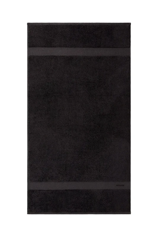 Ralph Lauren Βαμβακερή πετσέτα Ralph Lauren AVENUE Graphite 75 x 137 cm χρώμα: γκρι