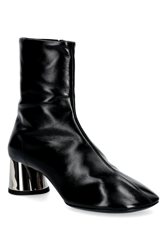 Proenza Schouler Δερμάτινες μπότες Proenza Schouler Glove γυναικείες, χρώμα: μαύρο, SH251025