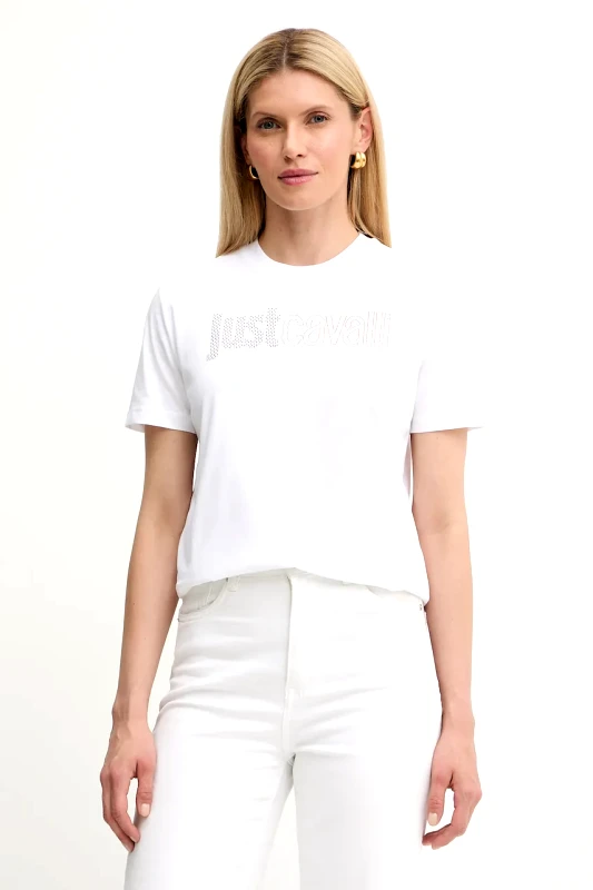 Just Cavalli Βαμβακερό μπλουζάκι Just Cavalli