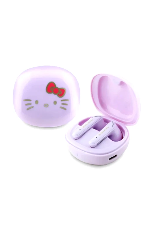 Hello Kitty Ασύρματα ακουστικά in-ear Hello Kitty Hello Kitty O Glossy Finish χρώμα: μοβ