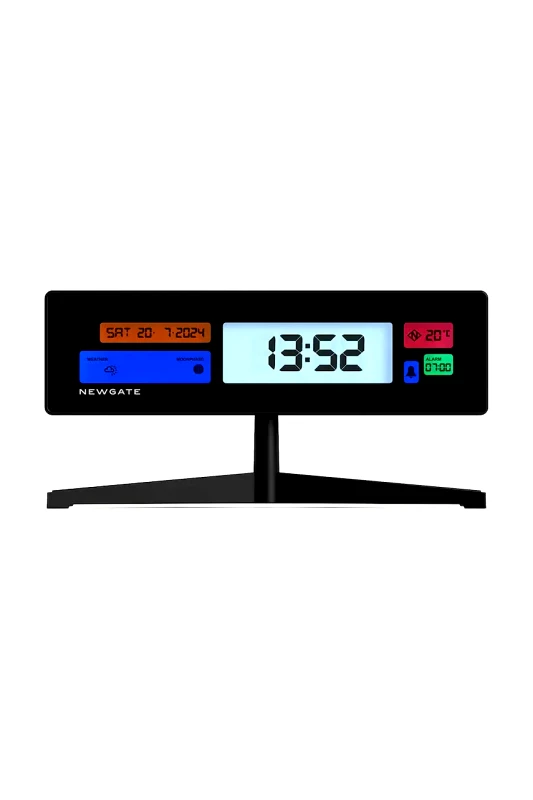 Newgate Ξυπνητήρι Newgate Supergenius LCD 21,8 cm χρώμα: μαύρο