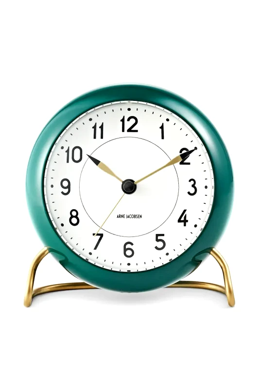 Rosendahl Ξυπνητήρι Rosendahl x Arne Jacobsen 11 cm χρώμα: πράσινο