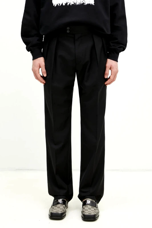 Paul Smith Μάλλινα παντελόνια Paul Smith χρώμα: μαύρο, M1R-409Z-P00002