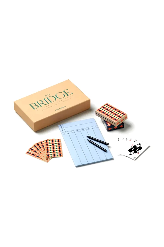 Printworks Επιτραπέζιο παιχνίδι Printworks Bridge S 23 × 14 × 4 cm χρώμα: μπεζ