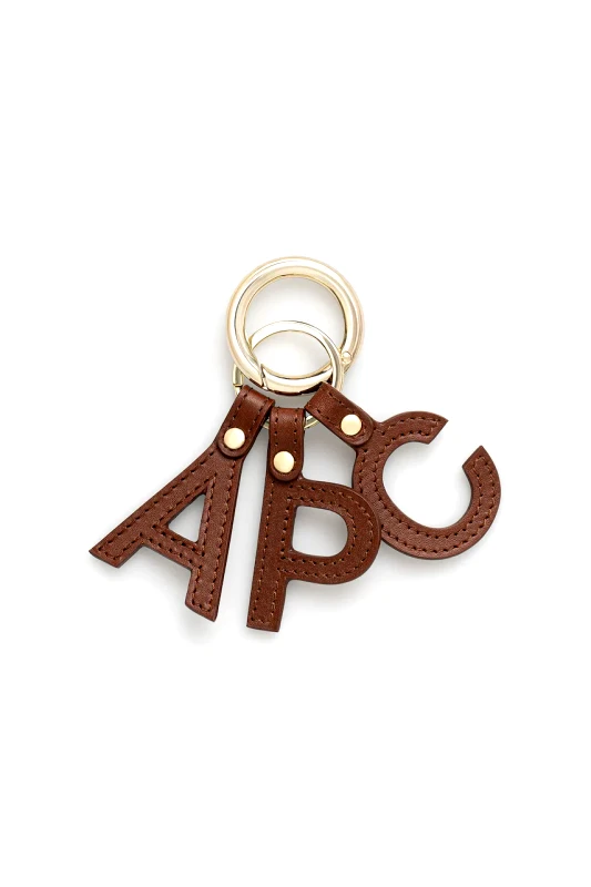 A.P.C. Δερμάτινο μπρελόκ A.P.C. porte-cles lettres
