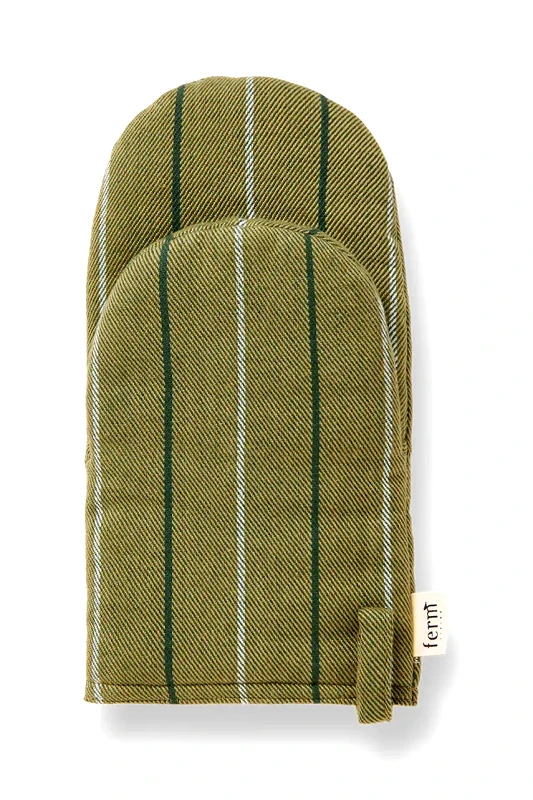 Ferm Living Γάντια κουζίνας ferm LIVING Ito Oven Mitt 20-pack χρώμα: πράσινο