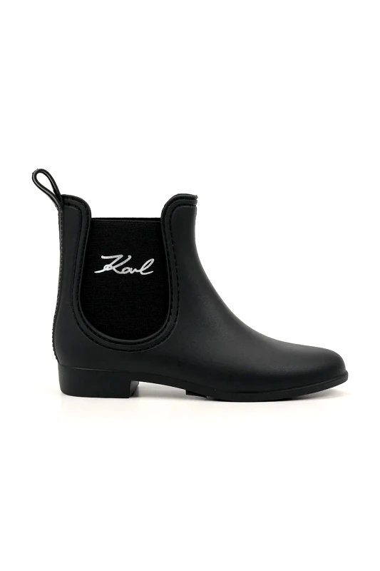 Karl Lagerfeld Γαλότσες Karl Lagerfeld KALOSH II χρώμα: μαύρο, KL94775