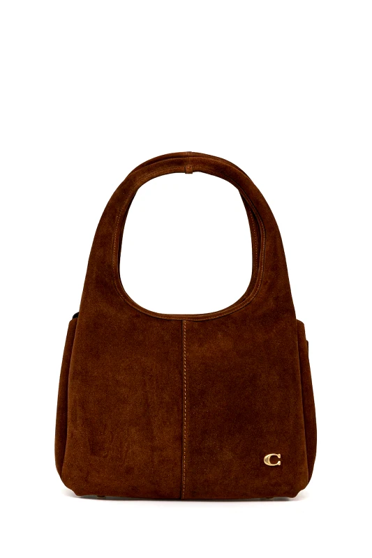 Coach Τσάντα σουέτ Coach Lana χρώμα: καφέ, CBZ96