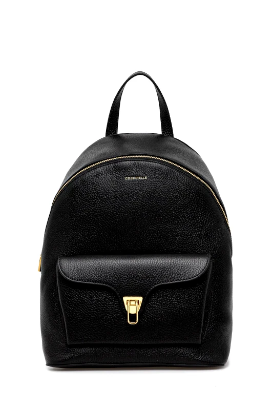 Coccinelle Δερμάτινο σακίδιο Coccinelle χρώμα: μαύρο, E1.TFK.14.02.01