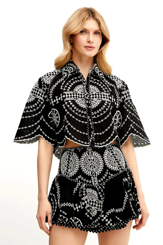 Charo Ruiz Ibiza Πουκάμισο Charo Ruiz Ibiza Emmie χρώμα: μαύρο, 254200