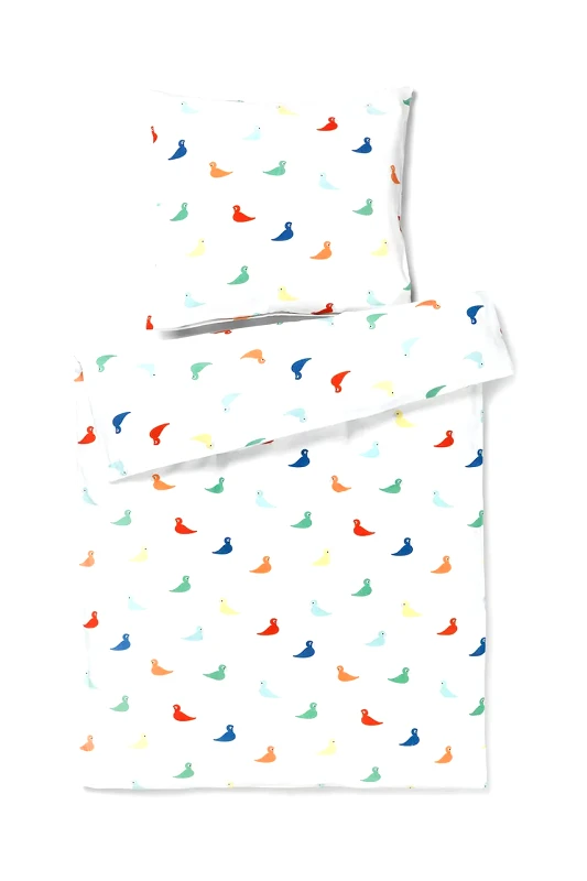 Kay Bojesen Σετ παιδικών βαμβακερών κλινοσκεπασμάτων Kay Bojesen Songbird junior 100 x 140 / 40 x 60 cm.