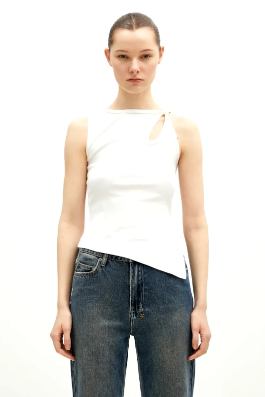 KSUBI Top KSUBI Twisted Tank χρώμα: άσπρο, WPS25SI005