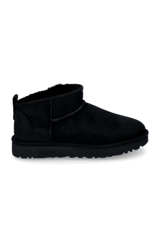 Ugg Μπότες σουέτ UGG Classic Ultra Mini χρώμα: μαύρο 1116109.BLK F30