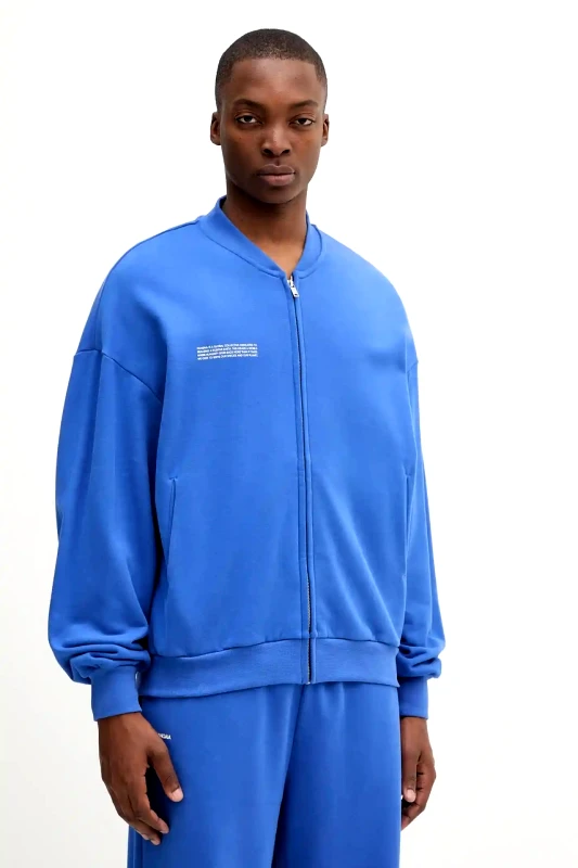PANGAIA Μπουφάν Pangaia Midweight Bomber Jacket χρώμα: μπλε, 10002360