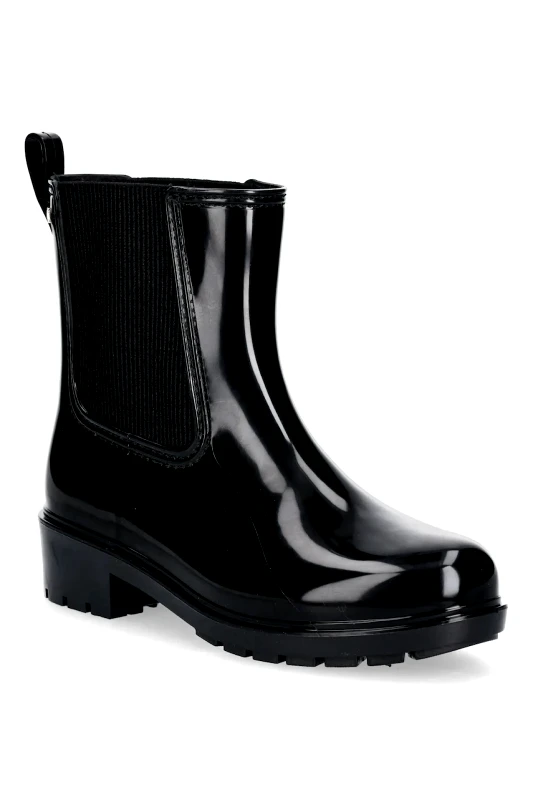 Tommy Hilfiger Γαλότσες Tommy Hilfiger FLAG HARDWARE RAINBOOT χρώμα: μαύρο, FW0FW08966