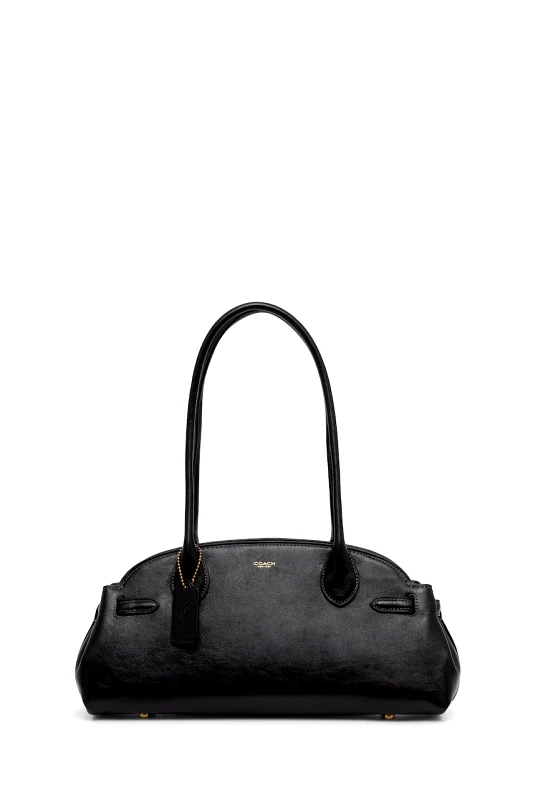 Coach Δερμάτινη τσάντα Coach Empire Carryall Bag 34 χρώμα: μαύρο, CCM57