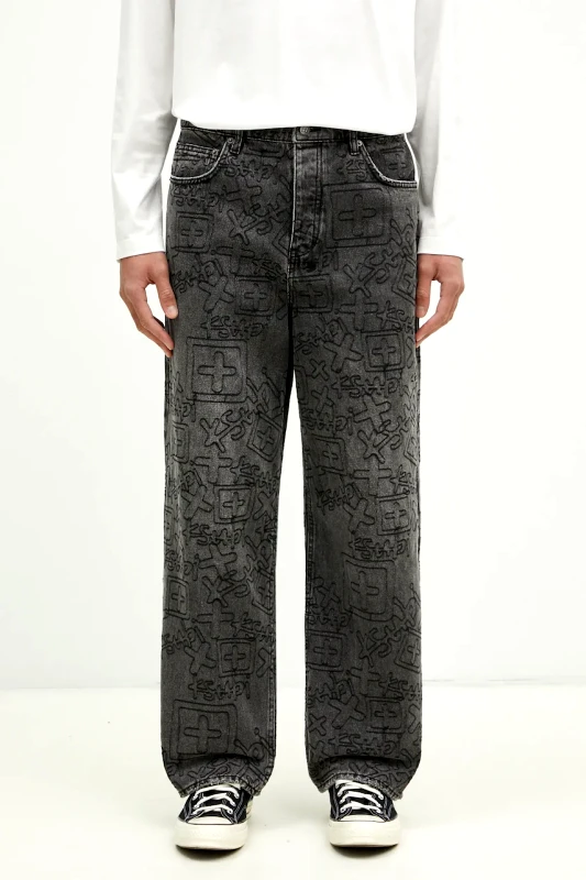 KSUBI Τζιν παντελόνι KSUBI Maxx Stencil Stitch MPS25DJ011