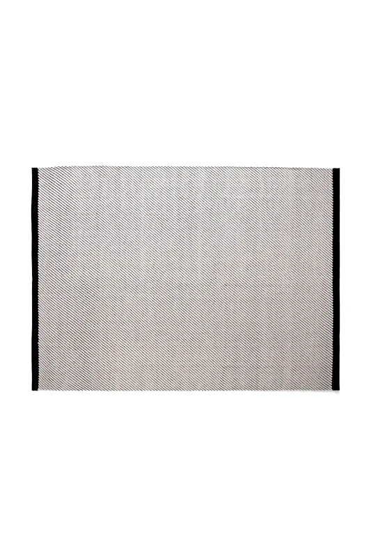 HAY Μάλλινο χαλί HAY Bias 140 x 200 cm χρώμα: άσπρο