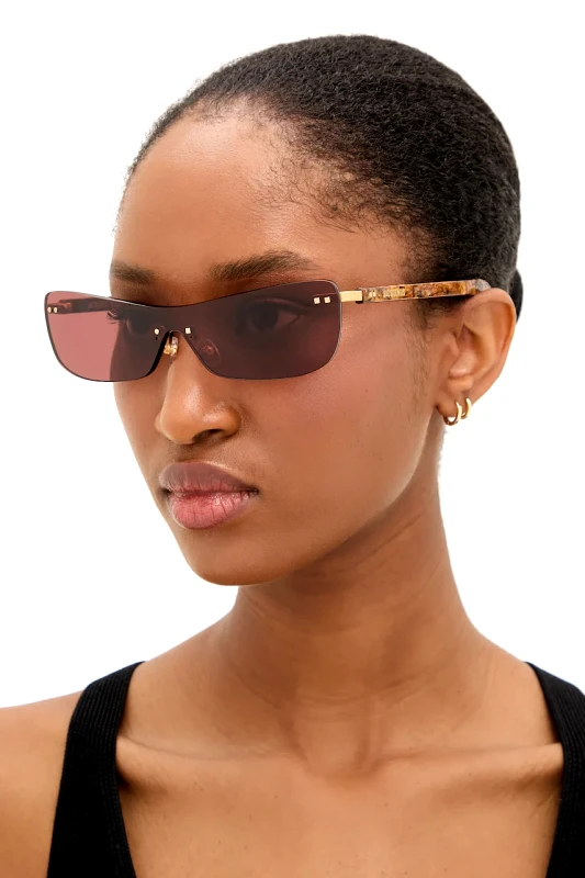 Jacquemus Γυαλιά ηλίου Jacquemus MIRADA χρώμα: καφέ, JAC69C2SUN