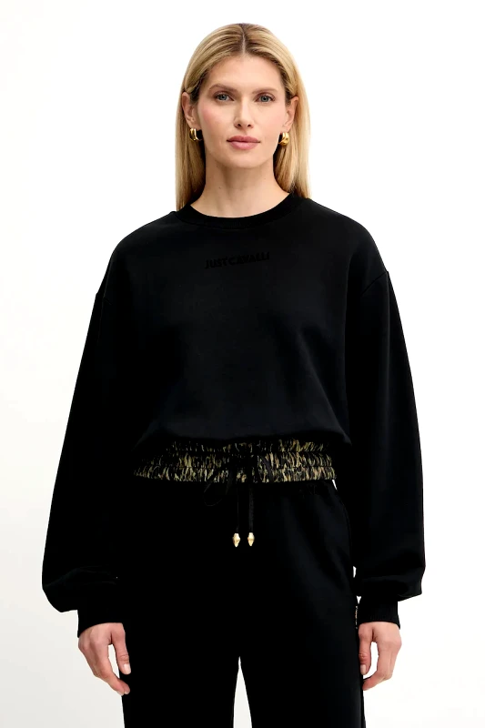Just Cavalli Βαμβακερή μπλούζα Just Cavalli