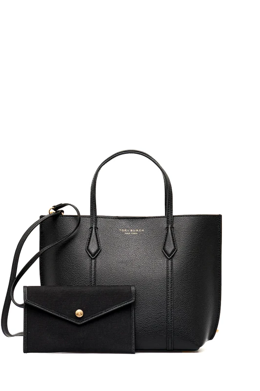 Tory Burch Δερμάτινη τσάντα Tory Burch Perry χρώμα: μαύρο, 174234-001