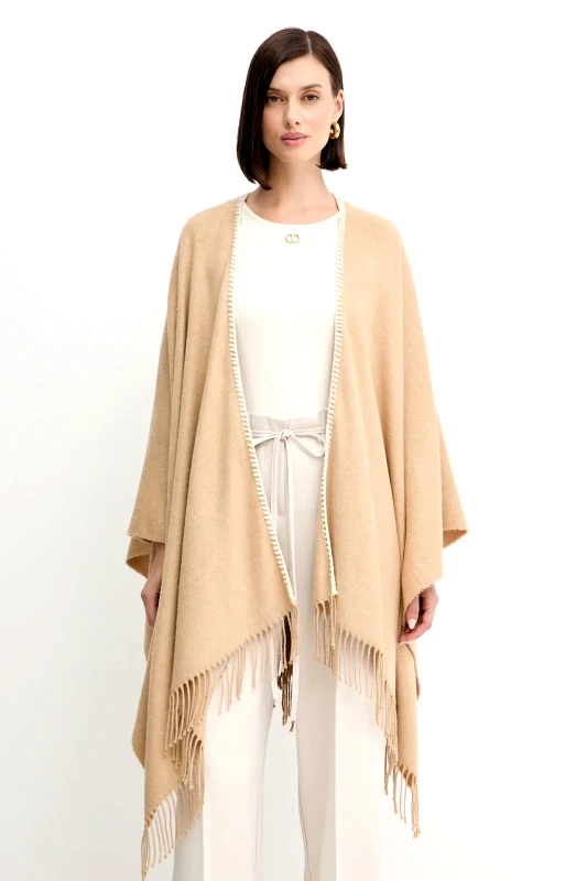 Marella Πόντσο Marella Emme by Marella χρώμα: μπεζ, 2525546031200