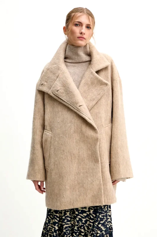 Day Birger et Mikkelsen Παλτό από μείγμα μαλλιού Day Birger et Mikkelsen Keaton - Fluffy Wool Blend